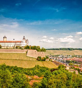 Wanderurlaub und Weinrouten Urlaub Deutschland Festung in Würzburg