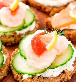 Leichte Snack-Angebote zum Mittag – Smørrebrød