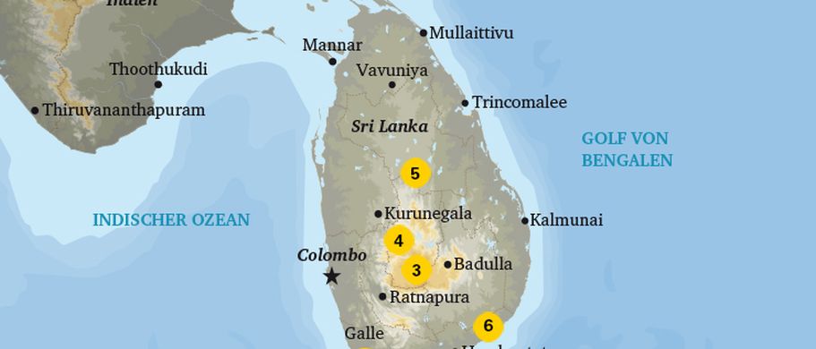 Sri Lanka Karte