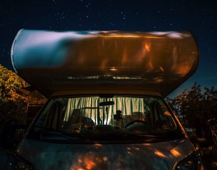 Camper unterm Sternenhimmel