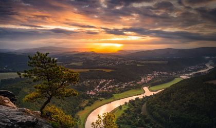 Sonnenaufgang in der Sächsischen Schweiz