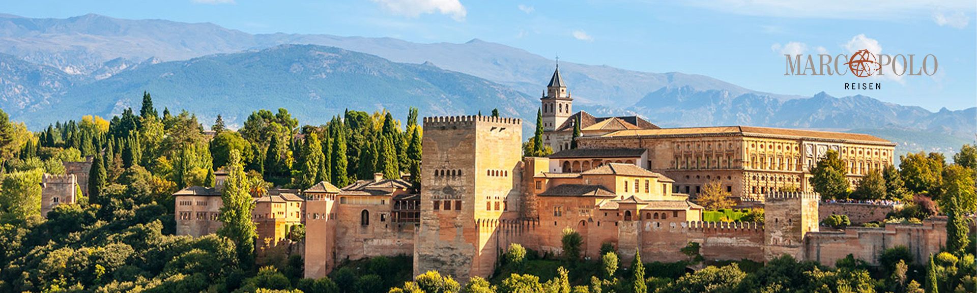 Blick über Andalusien in die Berge