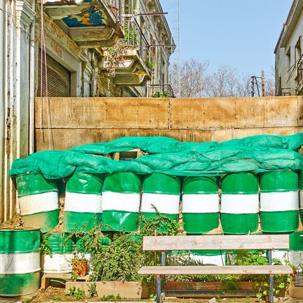 Die Grenze in der Hauptstadt Nikosia erinnert an die Berliner Mauer
