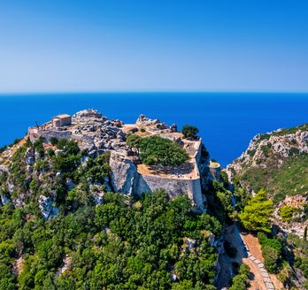Festung auf Korfu aus Vogeölperspektive