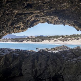 Blick auf die Küste der Gardenroute