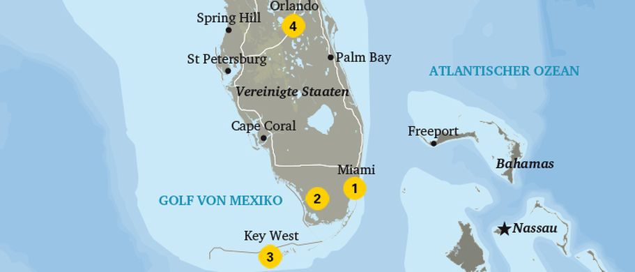 USA Florida Karte