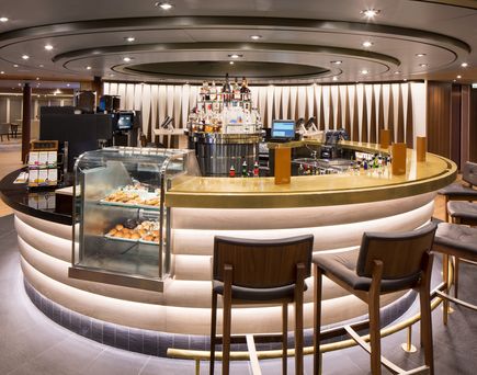 Explorationsbar an Bord der Westdam