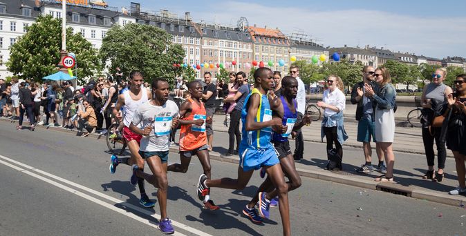 Marathonläufer in Kopenhagen