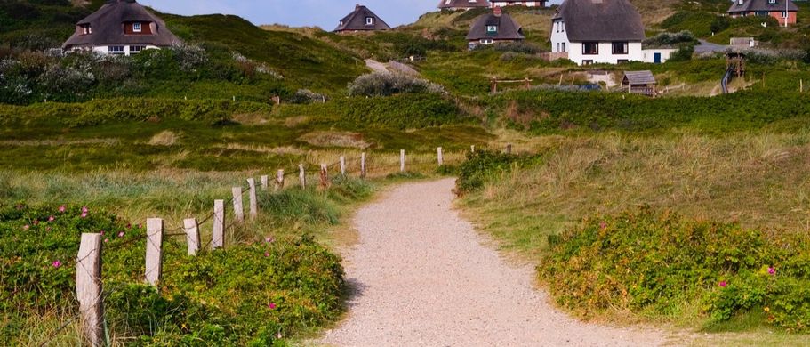 Reetgedeckte Haeuser, Sylt