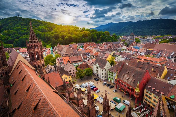 Deutschland Urlaub - Freiburg Panorama