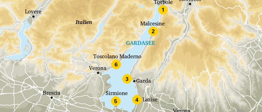 Karte Gardasee