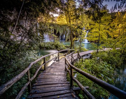 Wanderweg in Plitvice Nationalpark