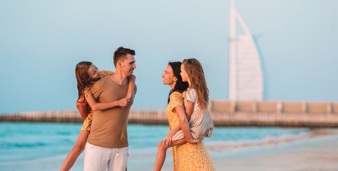 Familie am Strand