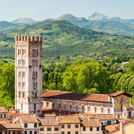 Toskana Italien Urlaub Ansicht von Lucca