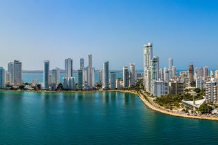 Panorama Blick auf die Stadt Cartagena