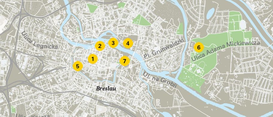 Karte von Breslau