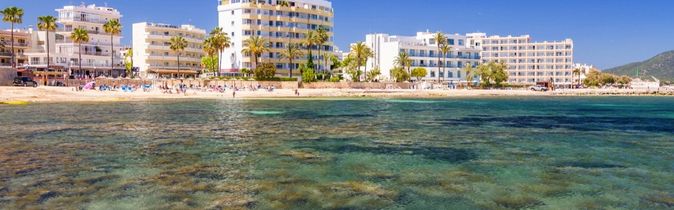 Strand und Hotels von Cala Millor, Mallorca