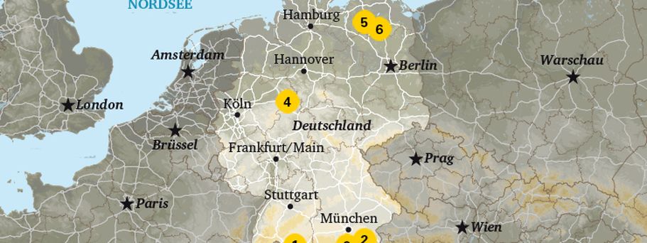 Karte Deutsche Seen
