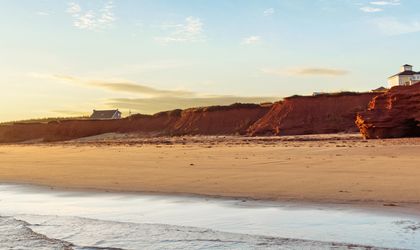 Prince Edward Island rote Klippen und Strand