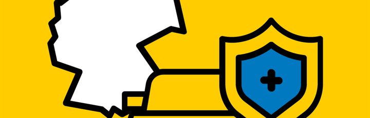 Ein gelbes Symbol, das das ADAC-Logo mit einem Schild und einem "M" darstellt, daneben der Schriftzug "ADAC Firmenmitgliedschaft" in schwarzer Schrift.