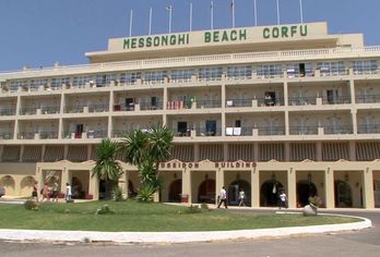 Hotel, Canvas by Mitsis Messonghi