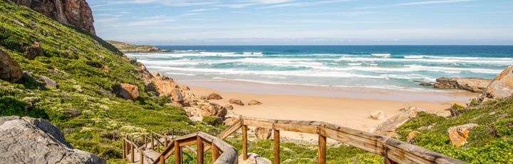 Aussicht auf den Strand und das Meer