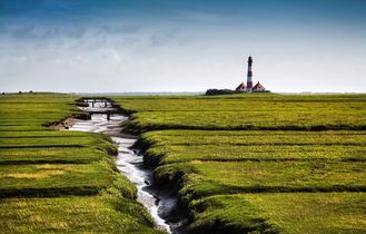 berühmter Leuchtturm Westerhever