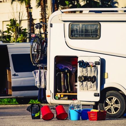 Wohnmobil im Wartungsservice