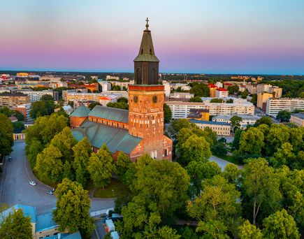 Blick auf die Gebäuden Stockholms