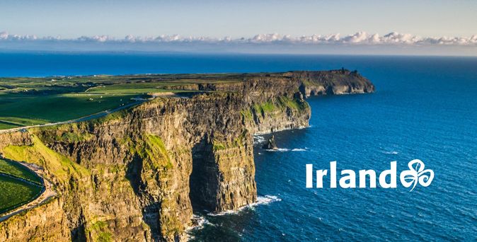 Blick auf Cliffs of Moher