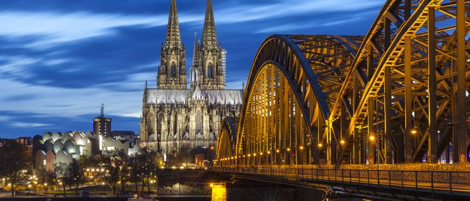 Deutschland Köln Nacht