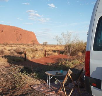 Camping vor dem Ayers Rock