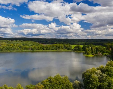Blick auf den Uckersee in der Uckermark