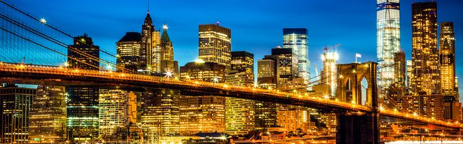 Skyline bei Nacht