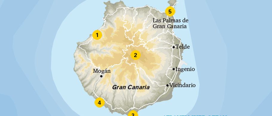 Karte Gran Canaria