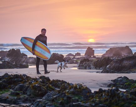 Surfer in Newquay