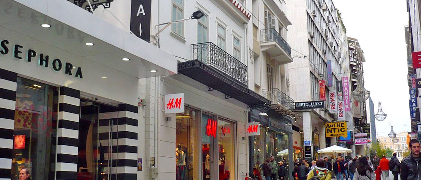  Hermesstraße in der Nähe vom Syntagma Platz.