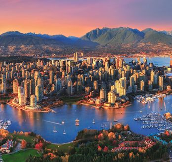 Drohnenansicht von Vancouver