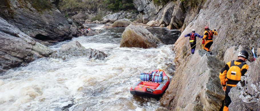 Rafting wird auf dem Franklin River zu einem Abenteuer