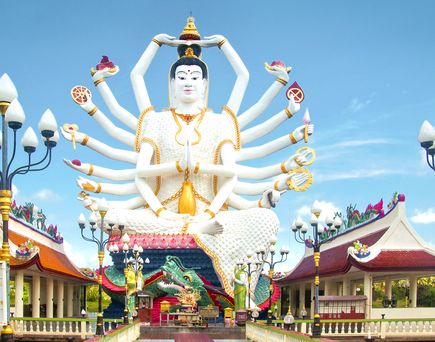 Bunte Statue in Thailand 