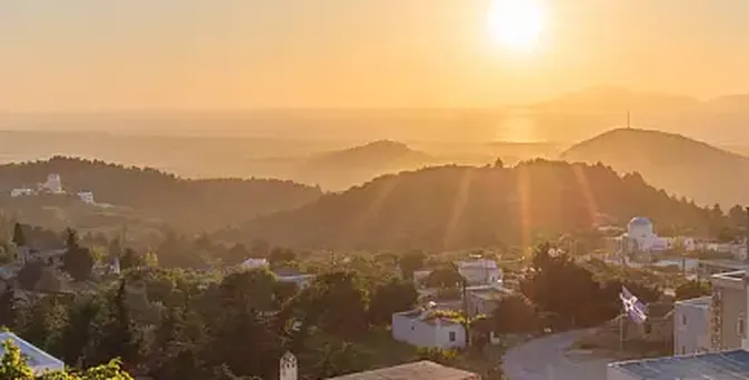 Kos Stadt im Sonnenschein