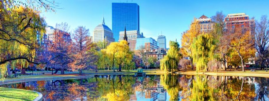 Indian Summer Boston öffentlicher Park