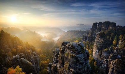 Nebel über der Sächsischen Schweiz