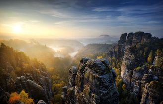 Nebel über der Sächsischen Schweiz