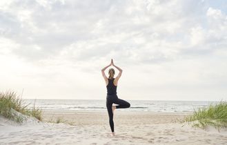 Yoga am Strand