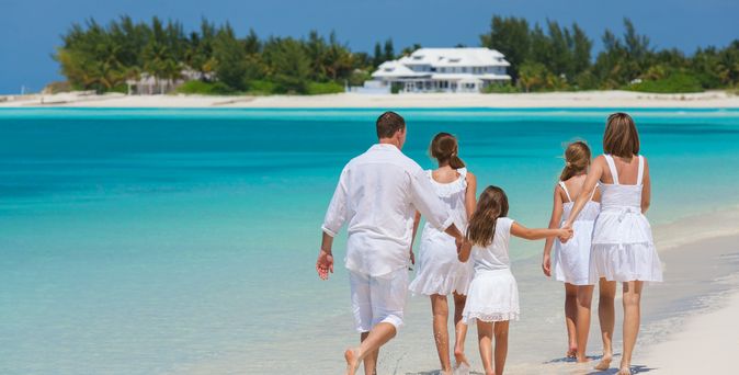 Familie am Strand
