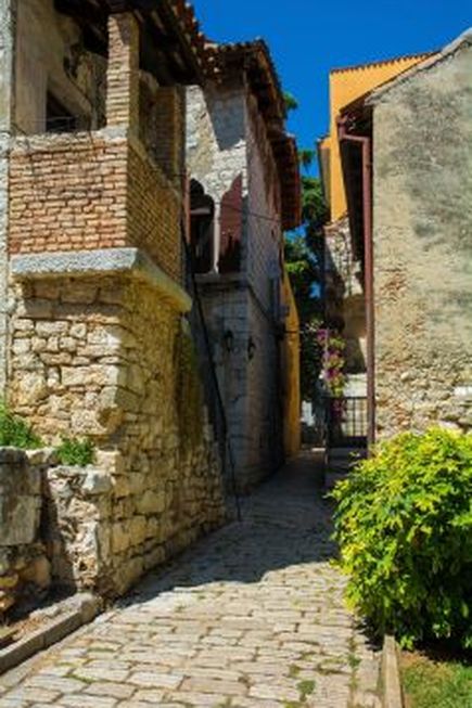 Porec Gasse in der Altstadt