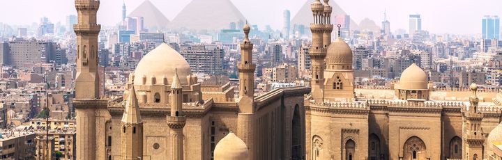 Blick auf das Stadtzentrum von KAiro