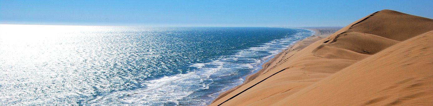 Blick auf die Namib Wüste bei Swakopmund