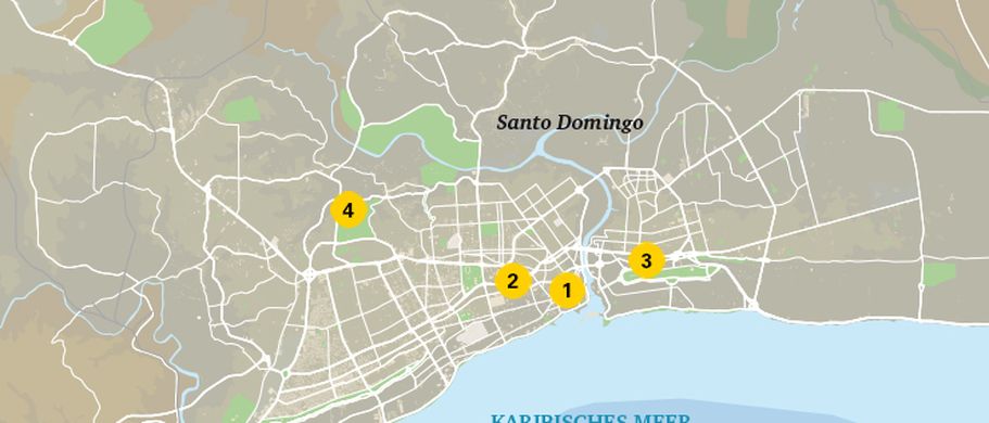 Karte Santo Domingo